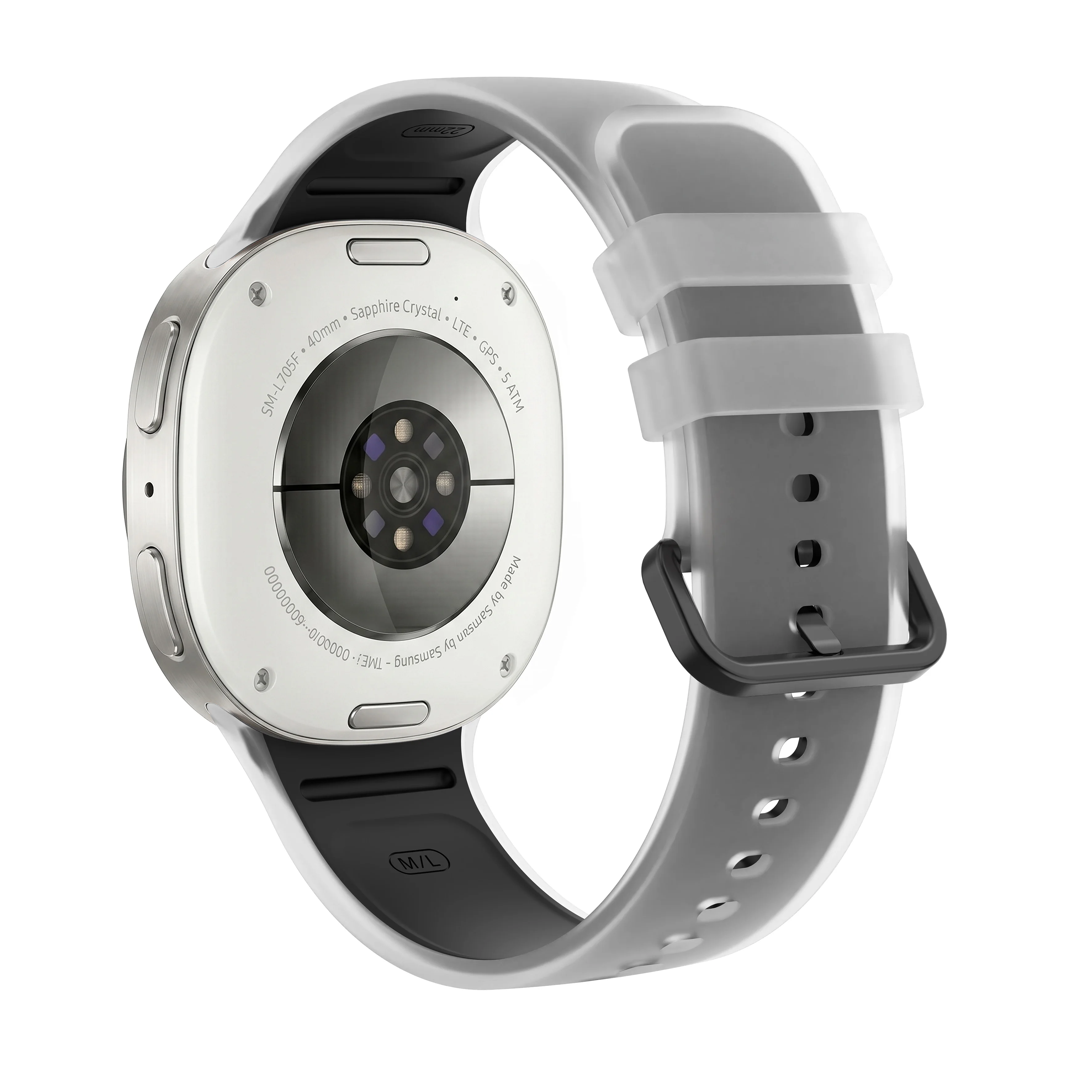 Original Sport Silicone Jelly Bracelet for Smartwatch – 44mm/40mm Strap, Classic Design