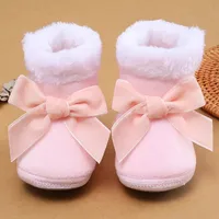 Winter Newborn Boys Soft Sole First Walker Autumn Baby Shoes Girl 1 Year Toddler Fur Warm Snow Boots 0-18 Months Socks Shoes 2