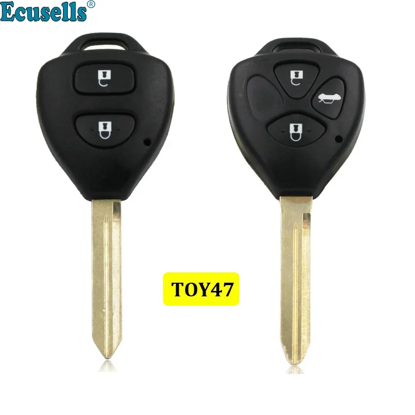 

2-кнопочный 3-кнопочный запасной корпус дистанционного ключа для Toyota Corolla Camry Auris TOY47
