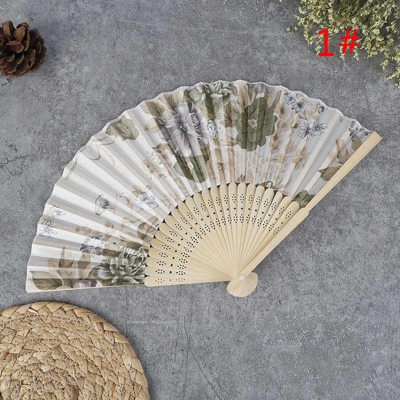 Ventaglio Cinese In Seta E Bambù – Elegante Ventola A Paletta Bianca Per Matrimonio, Fai Da Te, Pittura, Decorazione E Artigianato (Diametro 21 Cm)