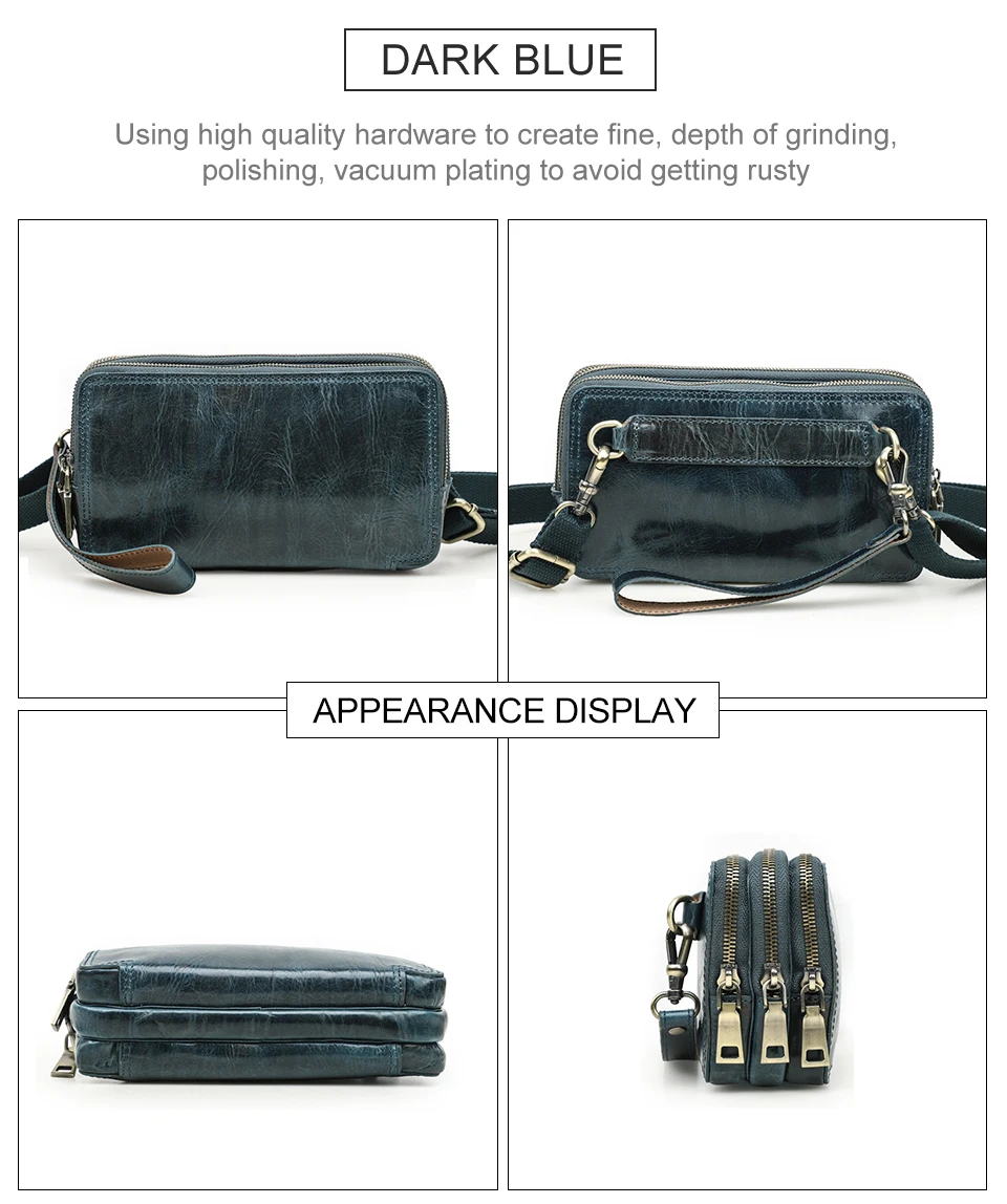 CONTACT'S Clutch-Taschen aus echtem Leder für Herren, luxuriöse Designer-Umhängetasche, lange Geldbörse, Damentasche, Handtasche, Geldbörse, Handytasche – Detail 19
