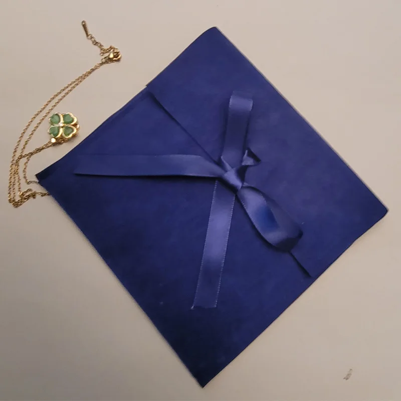 Benutzer definierte Samt Umschlag Geschenkt üten 7x7cm 8x10cm 10x10cm 12x12cm Wimpern Make-up Schmuck Flanell Verpackung Staubs ack – Detail 9
