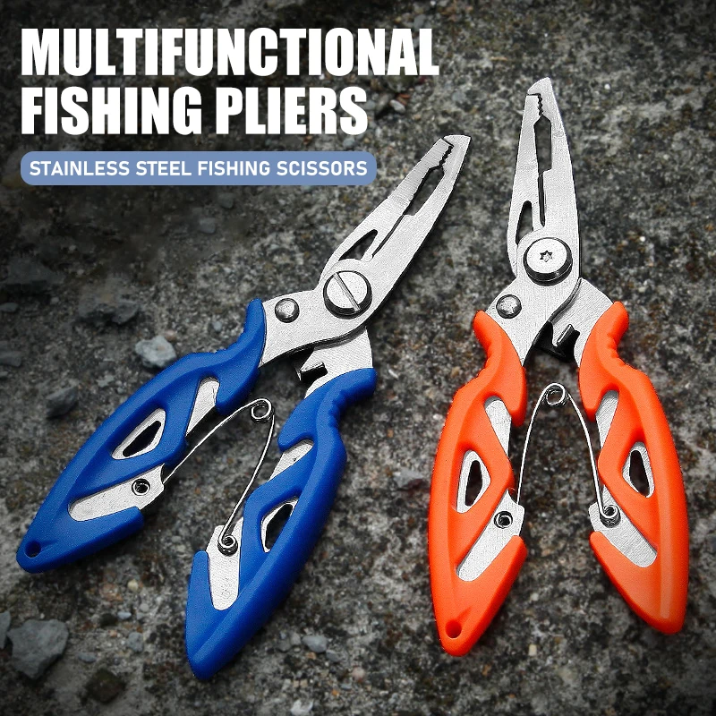 Description Picture 4 of item1PCS Fishing Pliers Stainless Steel Multifunctional Fishing Scissors Portable Tackle for Fish Line Cutting Fishhook Remover