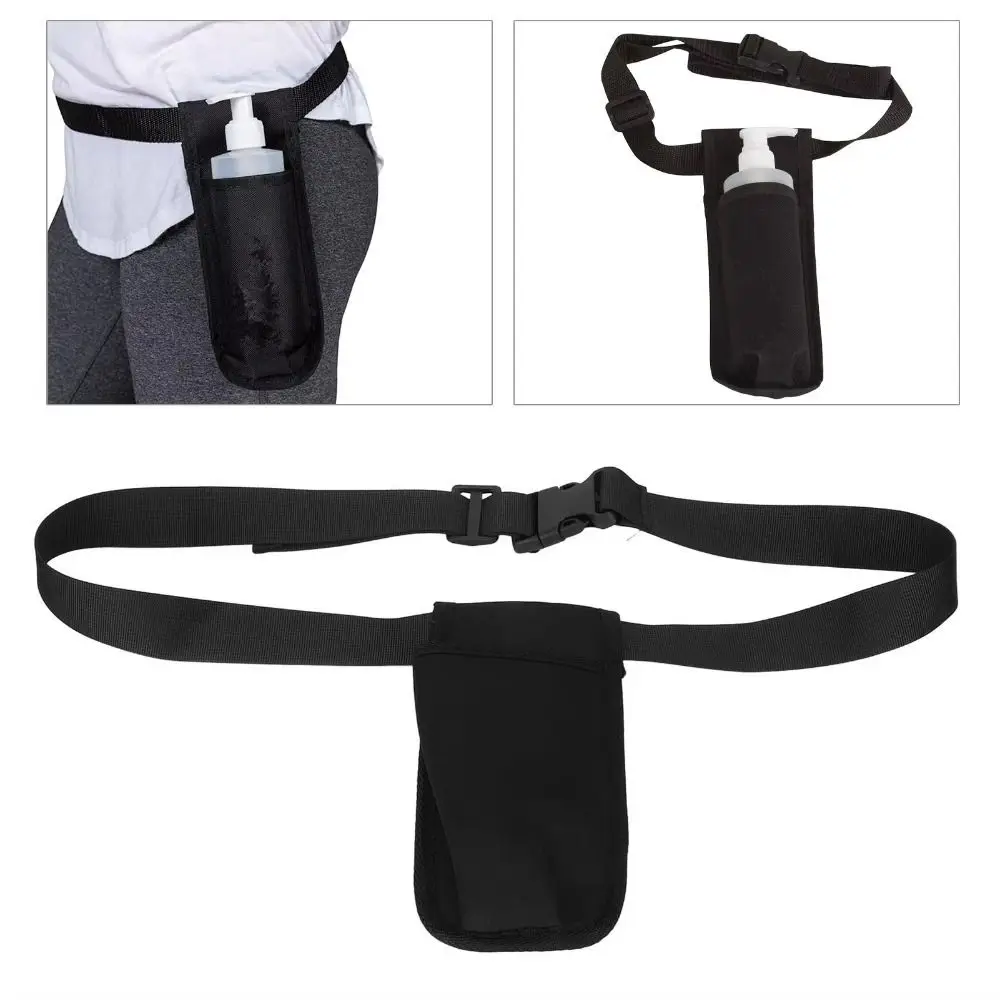 Adjustable Massage Bottle Bags Massage Oil Single/Double Holder Waist Belt Storage Bags Portable Comfortable Massage Waist Bags