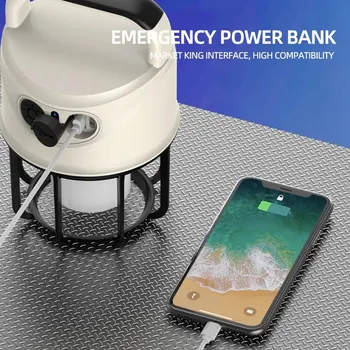 야외 캠핑 충전 조명, LED 캠핑 텐트 분위기, 매우 긴 지구력, 태양 비상 걸이식 조명 상품 이미지