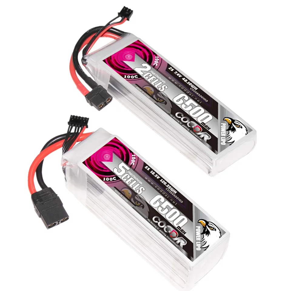 

2S 5S 6500MAH 7.4V 18.5V 100C Lipo Battery XT90 Plug Connector For FPV RC Racing Drone Tinywhoop Frame Kit Quadcopter Spare Part