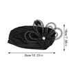 African Pleated Turban Cap For Women Luxury Dinner Party Bonnets Indian Nigerian Headwear Beanies Wedding Hat Fashion 3