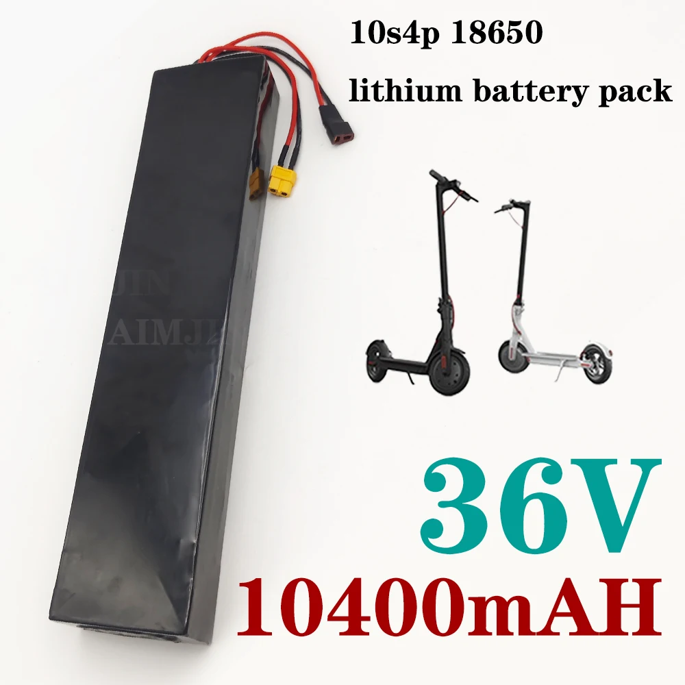 10S4P Lithium Battery Pack 36V battery 10400mAh 18650 for Electric Scooter