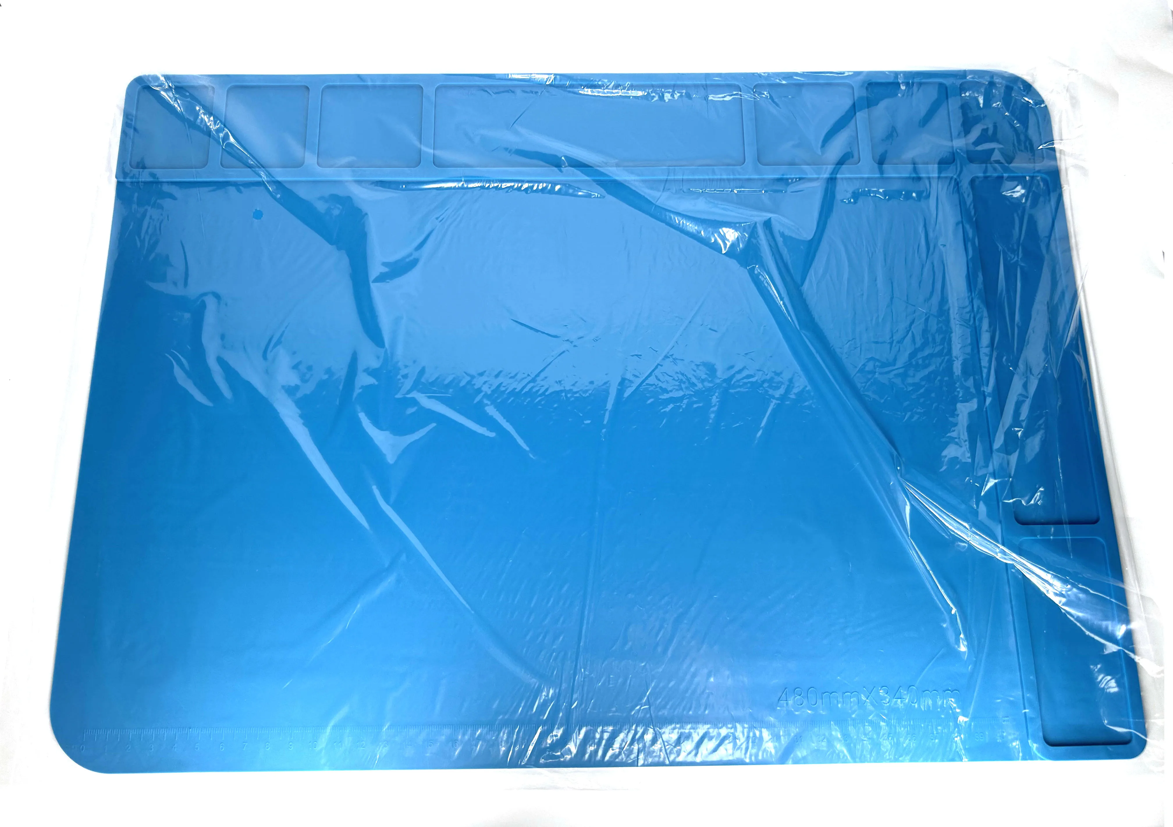 Blue 480X340mm Big Heat Insulation Repair Pad Soldering Work Station Mat Silicon Welding Soldering Maintenance Platform