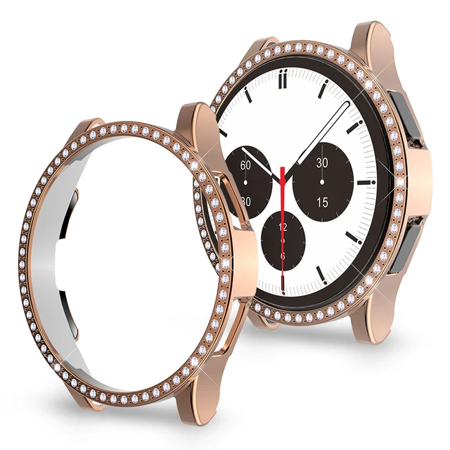 Capa Protetiva com Diamantes para Samsung Galaxy Watch 4