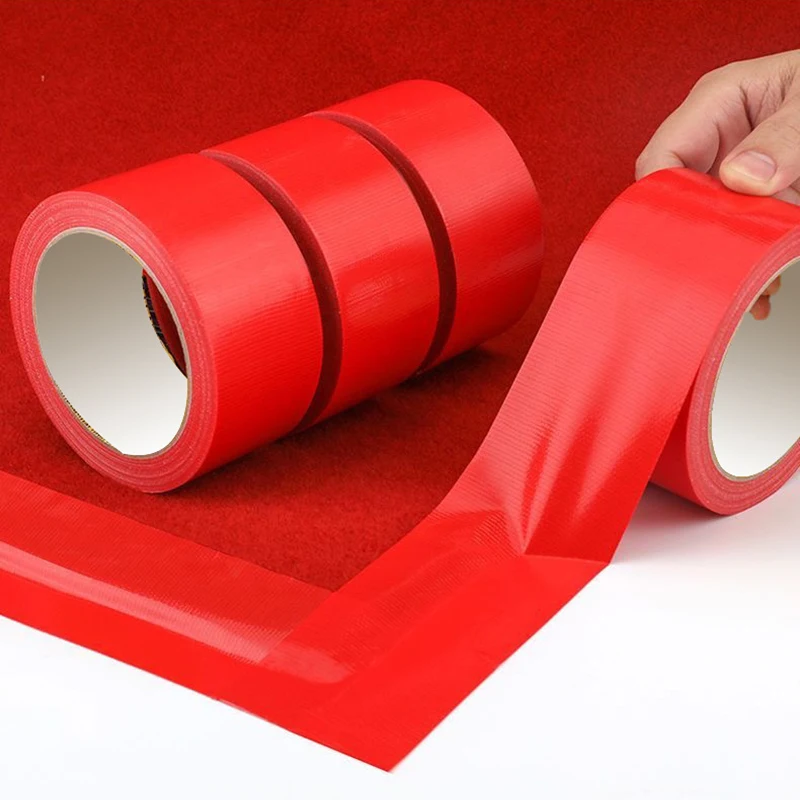 Red Heavy-Duty Waterproof Tape with Strong Adhesive