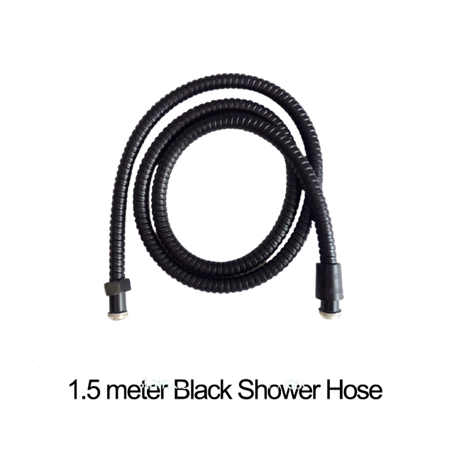 Bathroom Shower Head Hose Holder Set 1.5m Chrome plated 2 meter Commen Pipe with No Drill Bracket Shower Head Accessory
