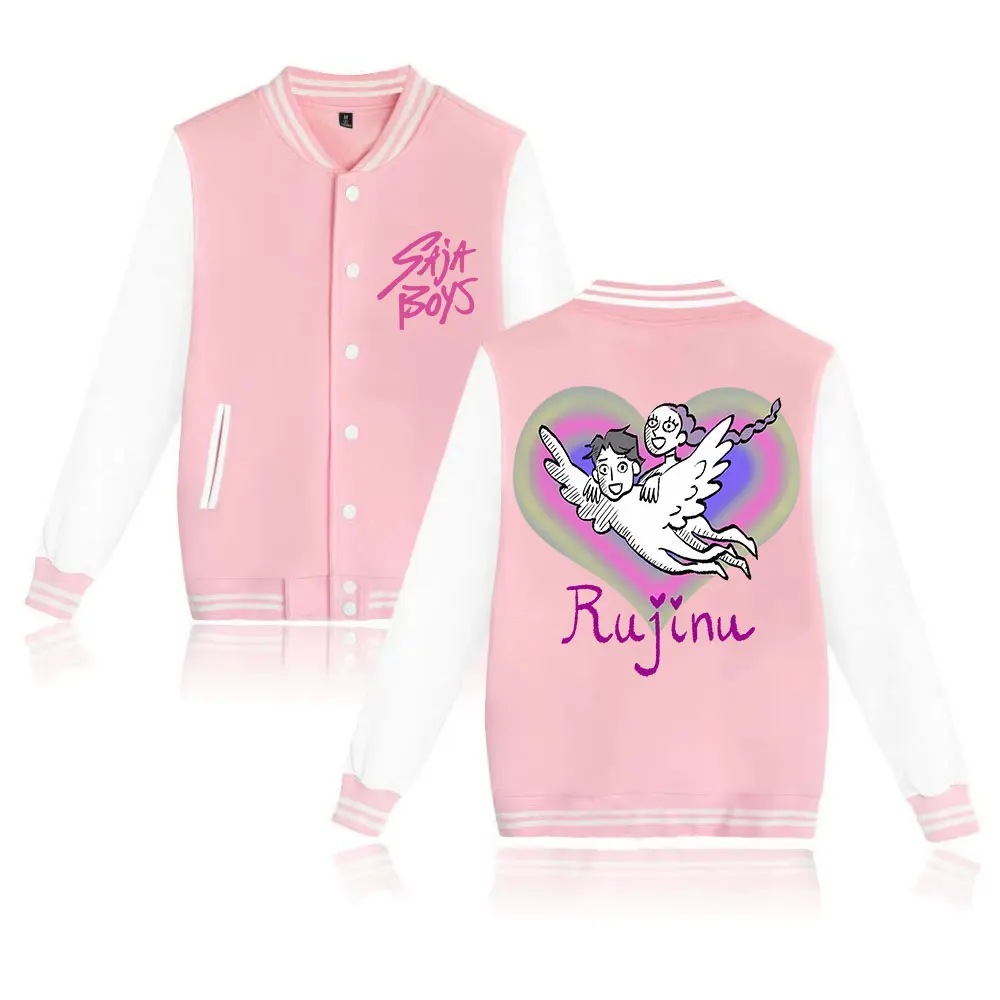 Veste Saja Boys Varsity Baseball - Style Anime Demon Hunters - Enfants Unisexe, Plusieurs Couleurs (Noir, Bleu, Rose, Violet)