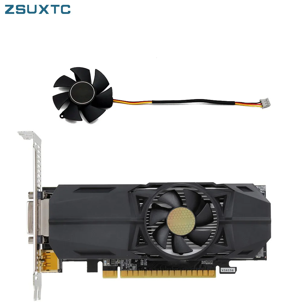Ventilador de Refrigeração da Placa Gráfica Gtx1050 Fs1250-s2053a Gtx1050 1030 1050 1050ti Perfil Baixo oc 750 ti 47 mm Dc12v 0.19a 3pin