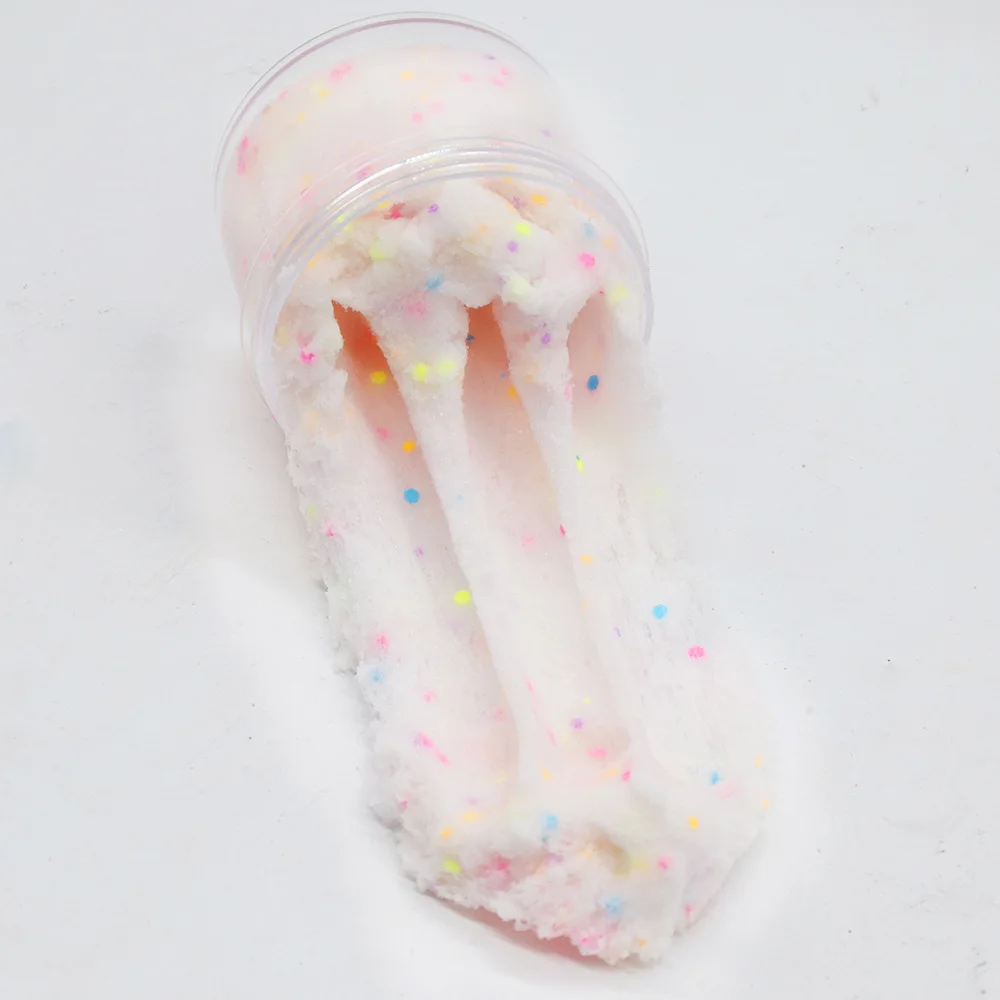 Slime Charms Kit for Kid Fluorescent Brushed Mud Luminous Mud DIY Crystal Plasticine Toy Fluffy Clay