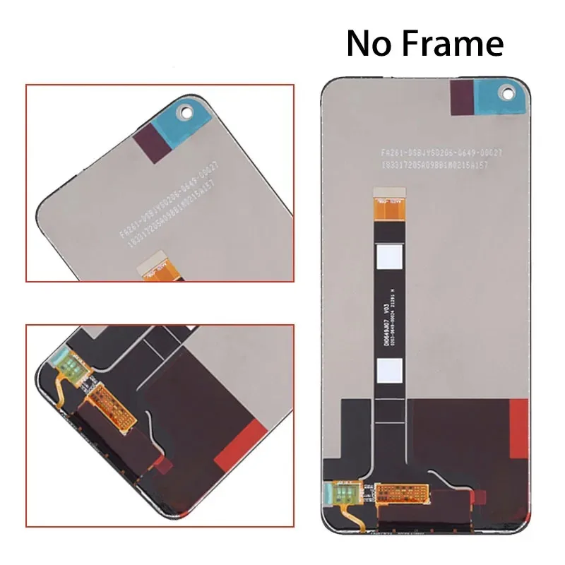 6.5'' Original For Oppo Realme 8 5G LCD Display 10 Touch Screen Digitizer Assembly For Realme8 5G RMX3241 Display Repair Parts
