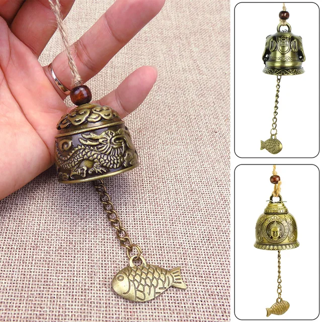 Campanelli Magnetici In Legno E Ottone - Suono Zen Per Frigorifero, Porte, Decorazione - Foto 2