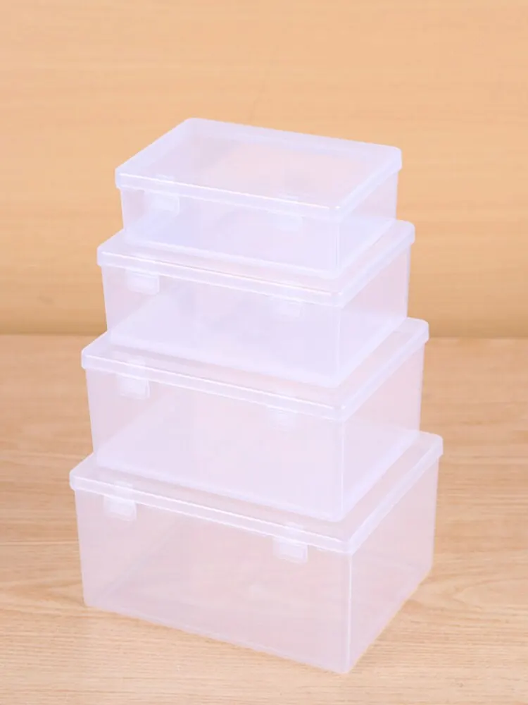 Transparent Dual-Fastened Jewelry and Art Storage Display Box