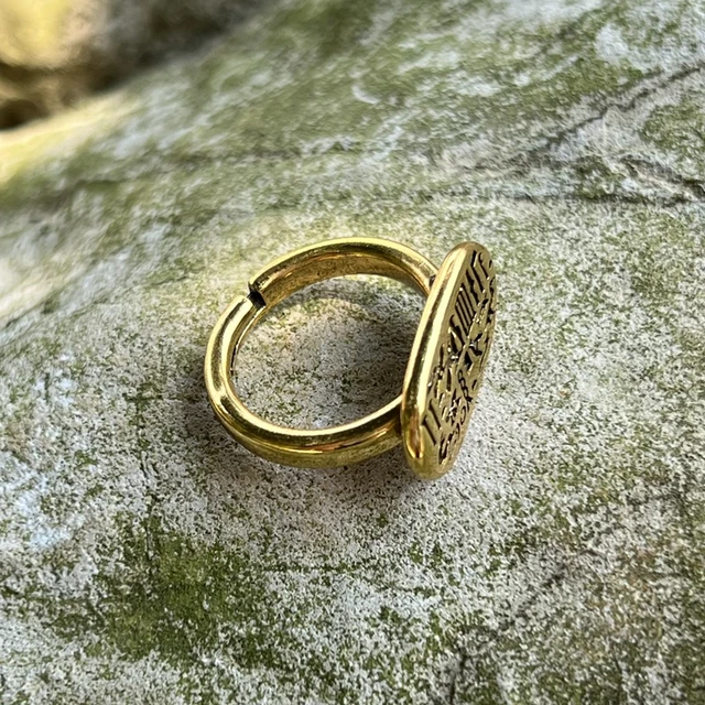 Kiváló Minőségű Ókori Egyiptomi Jelző Gyűrű Érme Állítható Méret - Image 2