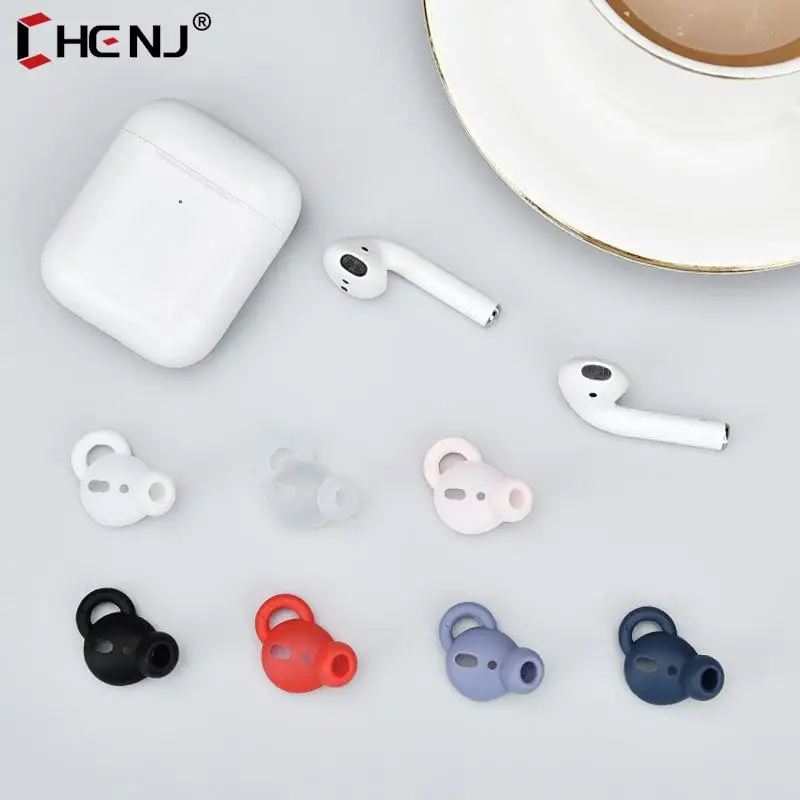 

Ear Pads For Airpods 1/2 Wireless Headphone Earphones Soft Silicone Covers Earbuds Earphone Case Earpads Anti-slip Ear Hook