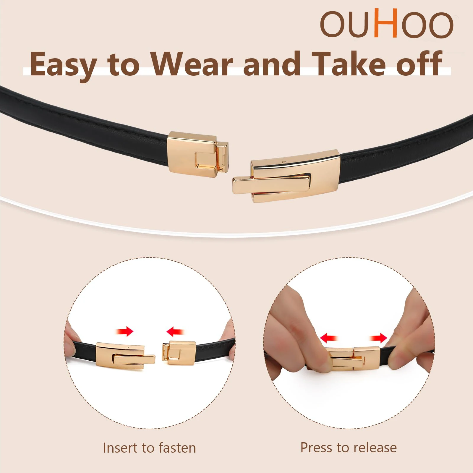Neue Dünne Gürtel frauen Casual Zubehör Luxus Design Bund Koreanische Korsett Einstellbare Gold Metall Schnalle Mode Gürtel – Detail 9
