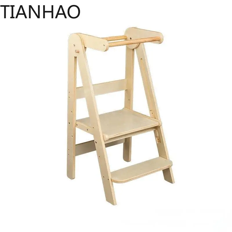 . מגדל למידה מונטסורי, כיור רחצה וכף רגל. כיור רחצה כסא צעד לכביסת ידיים מתקפל