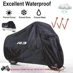 For yamaha YZFR3 YZF-R3 YZF R3 2015-2023 2022 2021 2020 Motorcycle Cover Outdoor Uv Protector Dustproof Rain Covers