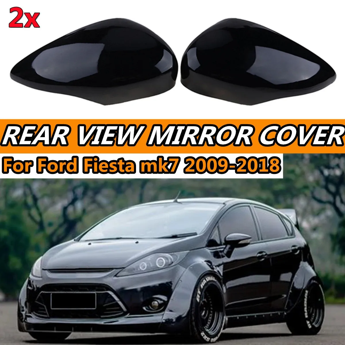 

1633093 1633085 Крышка для бокового зеркала заднего вида, крышки для зеркала заднего вида для Ford Fiesta MK7 2008-2017, запасные части для автомобиля