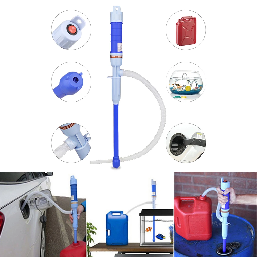 Pompe électrique portative de mise à niveau de siphon de transfert de liquide, pompe d'aspiration de carburant, de gaz, d'eau et d'huile de véhicule, batterie 62, portable - AliExpress