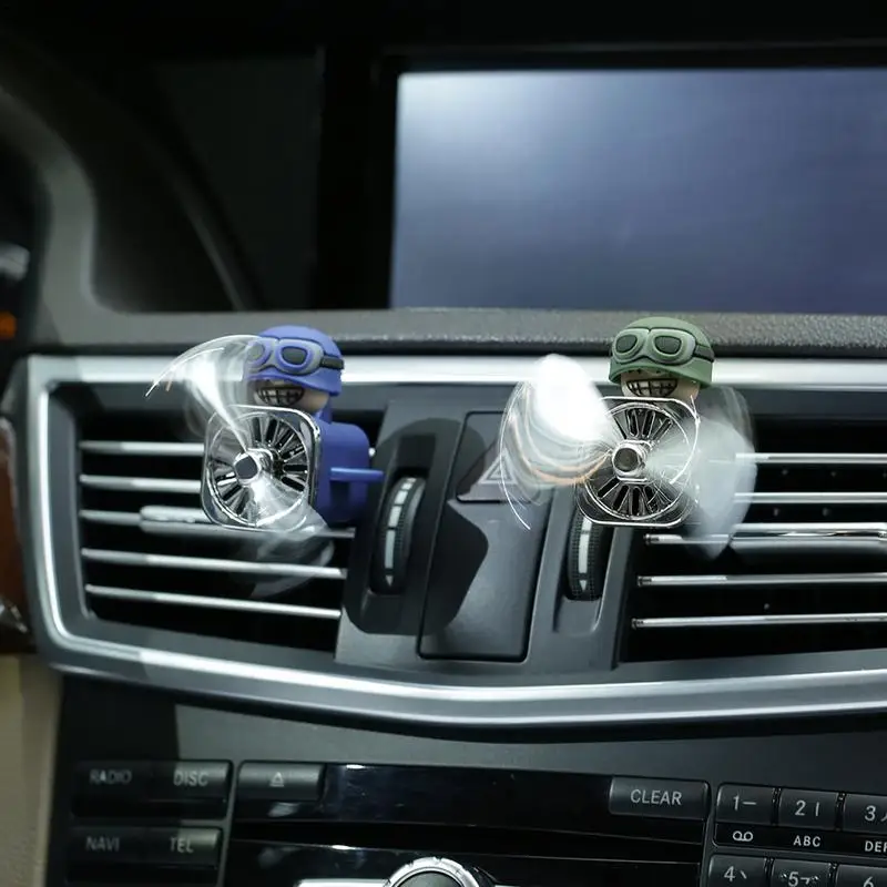 

Car Air Freshener Smell In The Styling Vent Pilot Car Perfume Diffuser Rotating Propeller Fragrance Air Fresheners Clip Perfume