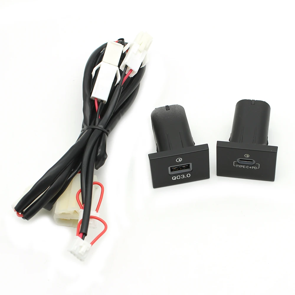 

Быстрое Автомобильное зарядное устройство PD USB для Ford Focus, переходник для зарядки телефона от прикуривателя