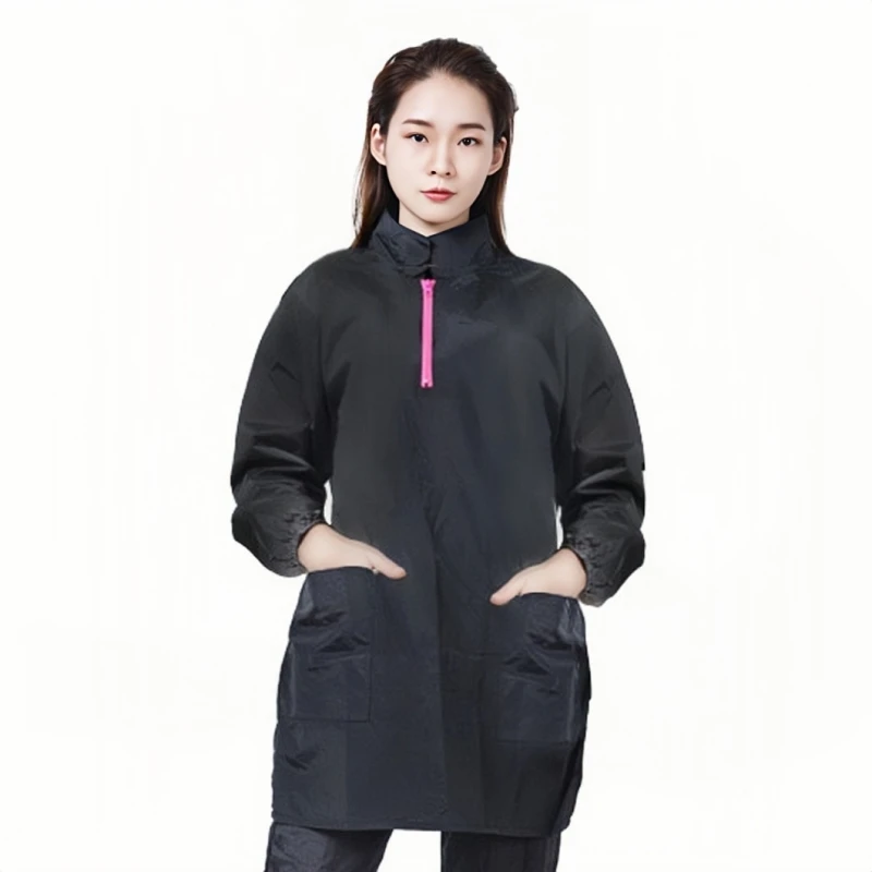 Long Sleeve Pet Groomer Work Clothes Waterproof Overalls Non Stick Hair Pet Grooming Uniforms Anti-hair Breathable Gown Y1128 2