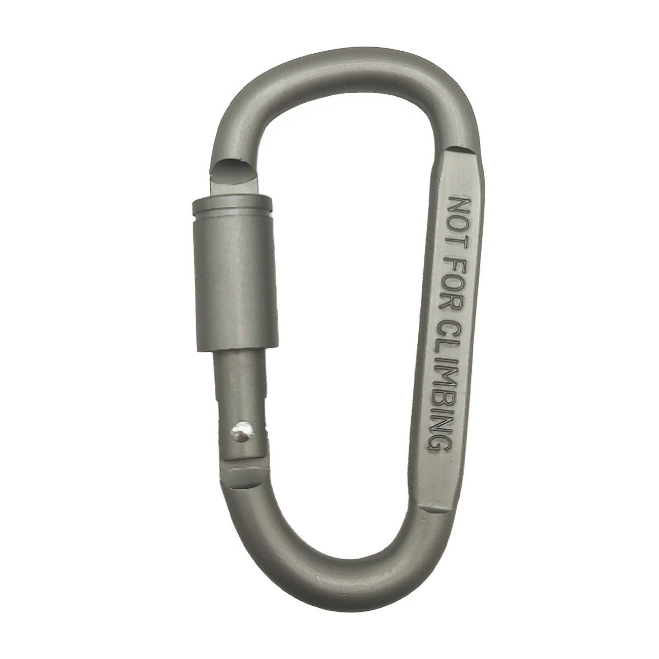 D Type Hook Carabiner Aluminum, Spring Hook with Nut ,Backpack Key Hook , Hiking Camp Outdoor Climbing Equipment,Carabiners