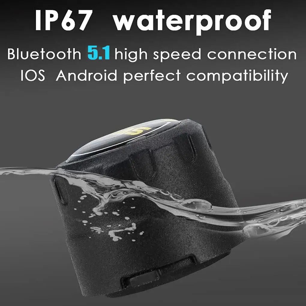 Motorcycle TPMS 2/4 Sensors Bluetooth 5.1 Tire Pressure Monitoring System for Android/iOS