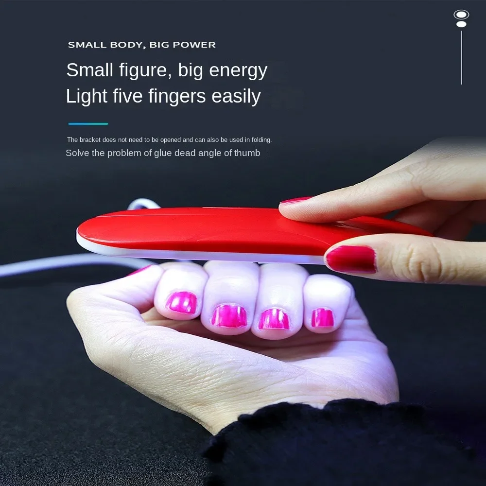USB lamp mini nail light baking lamp nail polish glue quick drying handheld light therapy machine UV Glue Curing Purple Light