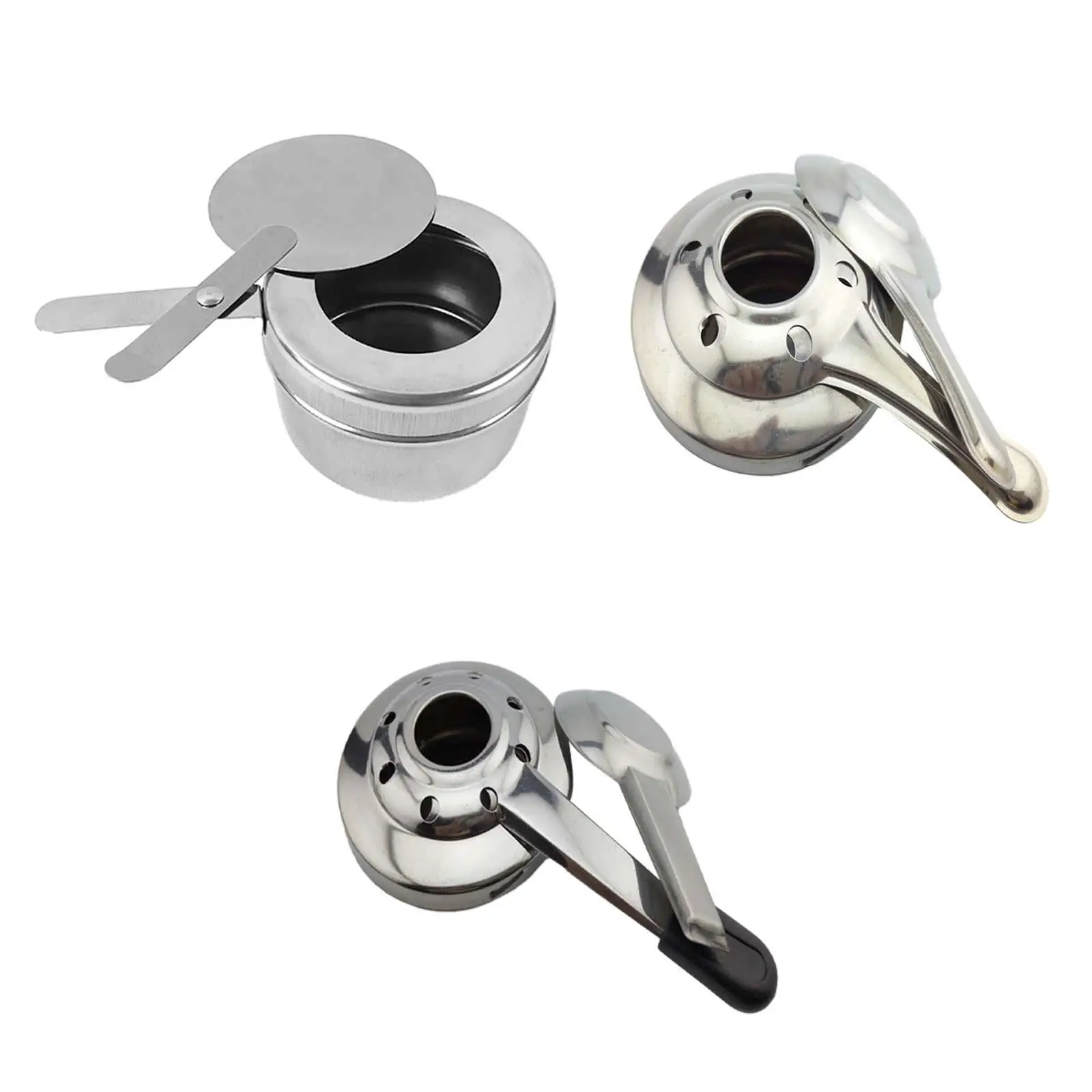 Stainless Steel Fuel Holder Catering Warmer Set Chafing Fuel Holders for Household Kitchenware Cooking Utensil Outdoor Trips