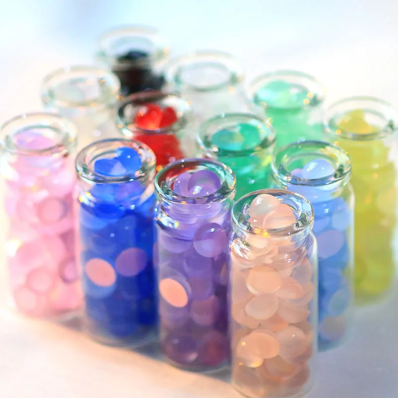 50Pcs 4mm 6mm 8mm 10mm 12mm Round Flat Resin Eyes Imitation Cat Eye Beads for DIY Crafts Toys Plush Dolls Making Accessories