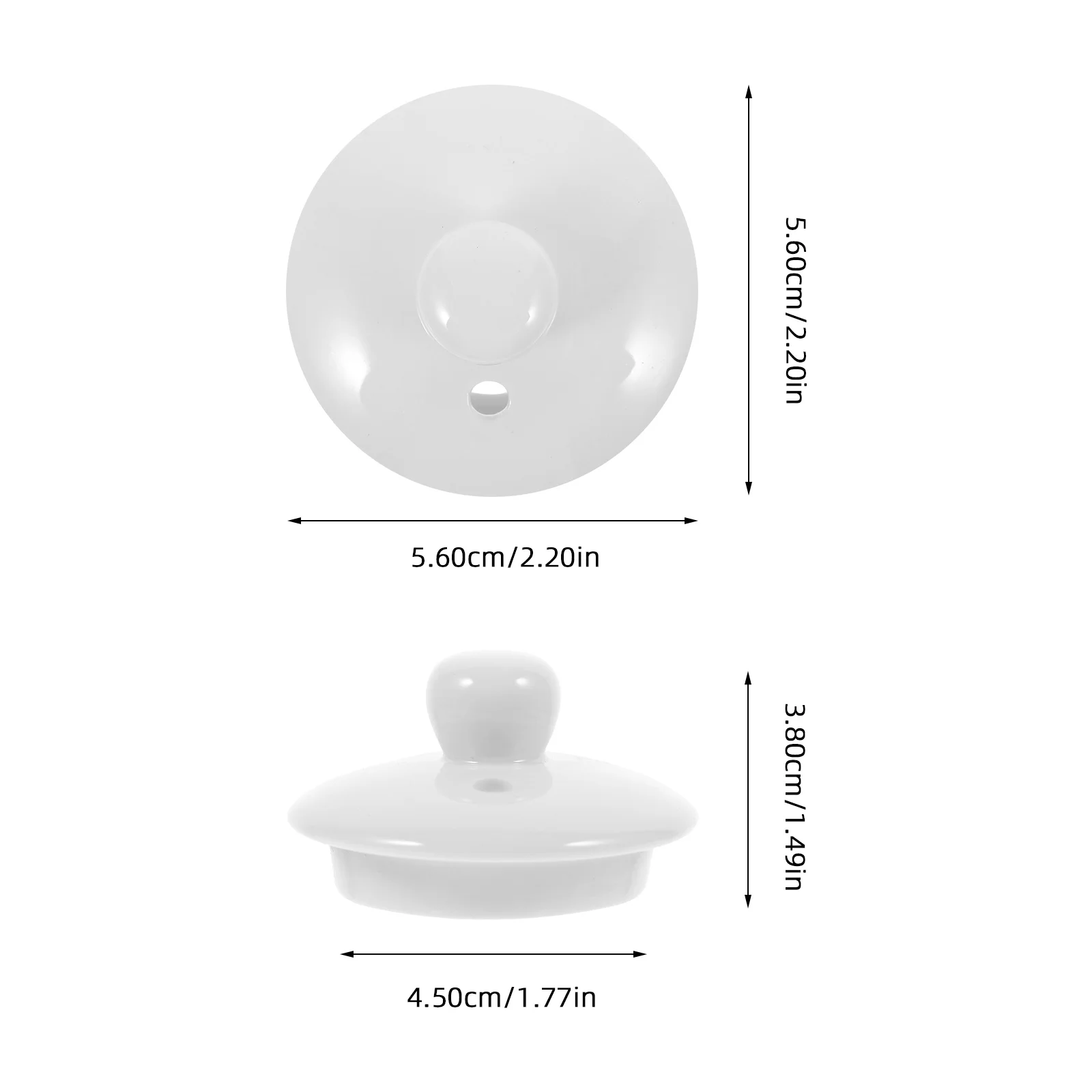 Teapot Lid Ceramic White Smooth Edge Replacement Parts Dinnerware Kitchen Tea Pot Cover Kettle Cap Porcelain Container Ceramic