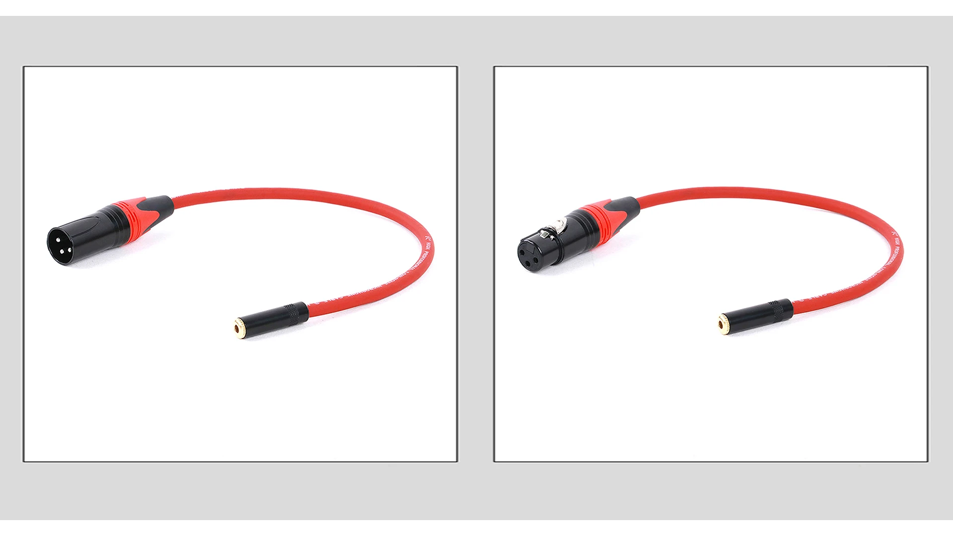 Guerguo xlr zu 3,5 Stereo kabel, symmetrische xlr Buchse/Stecker zu 0,3mm Buchse trs Mini-Buchse Audio-Konverter Adapter kabel M-20M – Detail 6