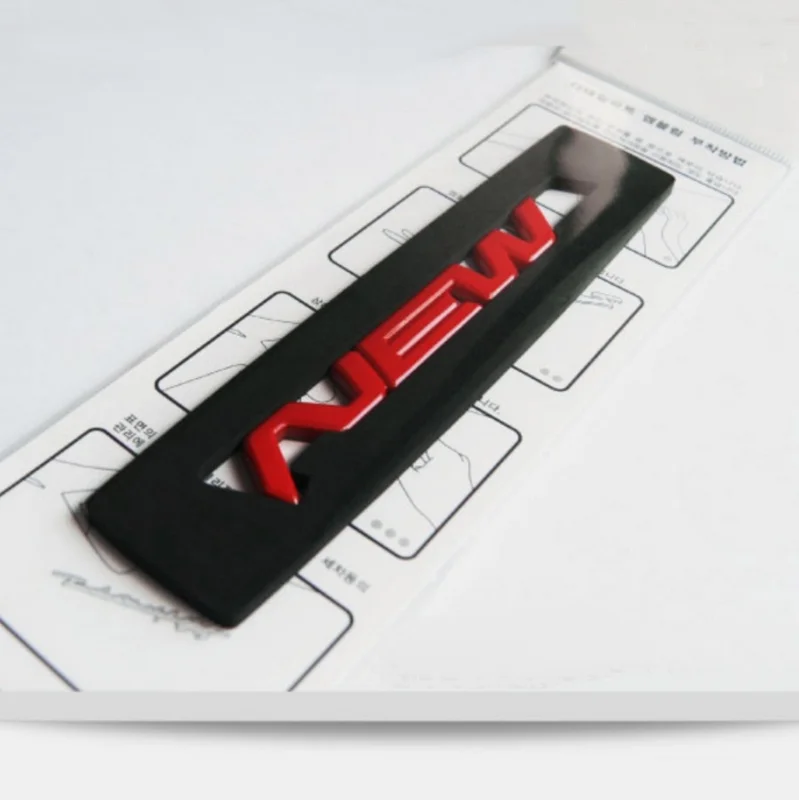 Apply to New letter logo Red new model Special for personalized three-dimensional character mark of tail |