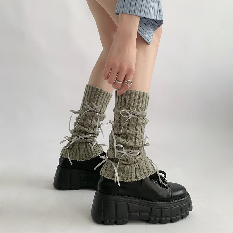 

Новые серые носки, женские носки в стиле "Лолита", осенне-зимние черные чулки, конфетно.