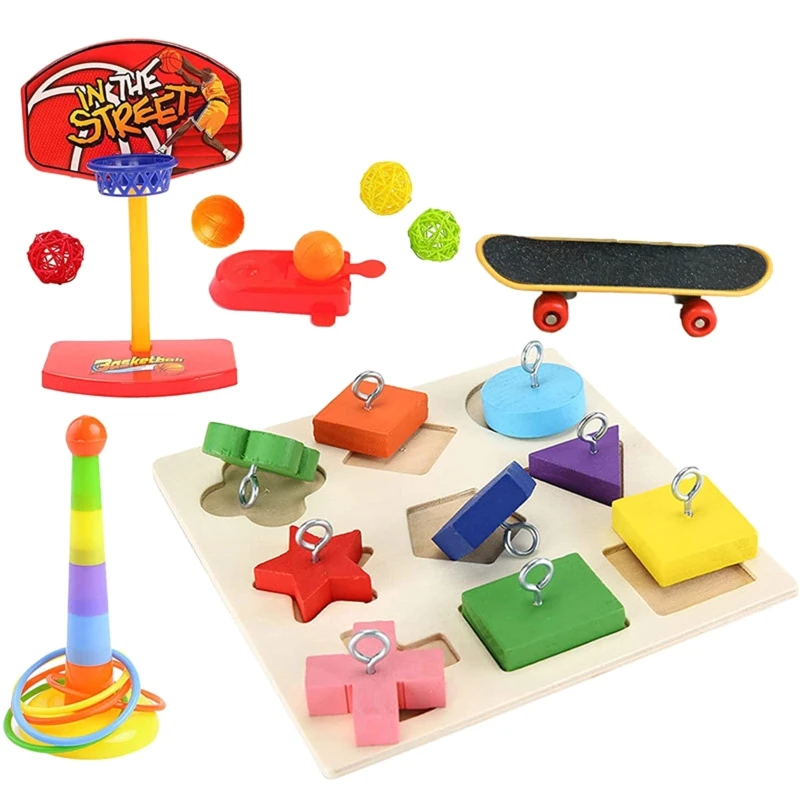 

5 Types Bird Parrot Intelligence Training Set for Small Birds