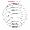 2 Size Fitness Shaker Stirring Ball / Mixing Mixer Ball Shake The Protein Powder / Stainless Steel Whisk Blender Spring Ball 5