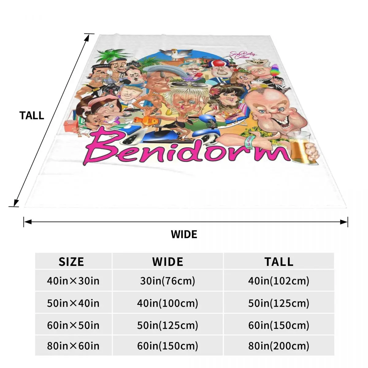 Benidorm! Blanket Flannel Super Soft Throw Blankets Sofa Throw Blanket For Home Bedroom Office Throws Bedspread Quilt 3