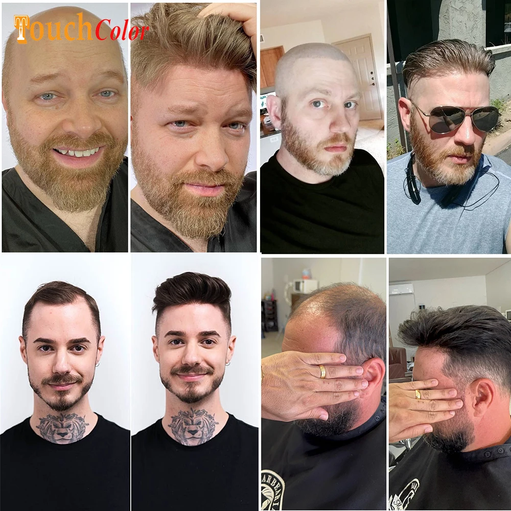 0.03-0.04mm Prosthesis Male Human Hair Toupee human hair toupee