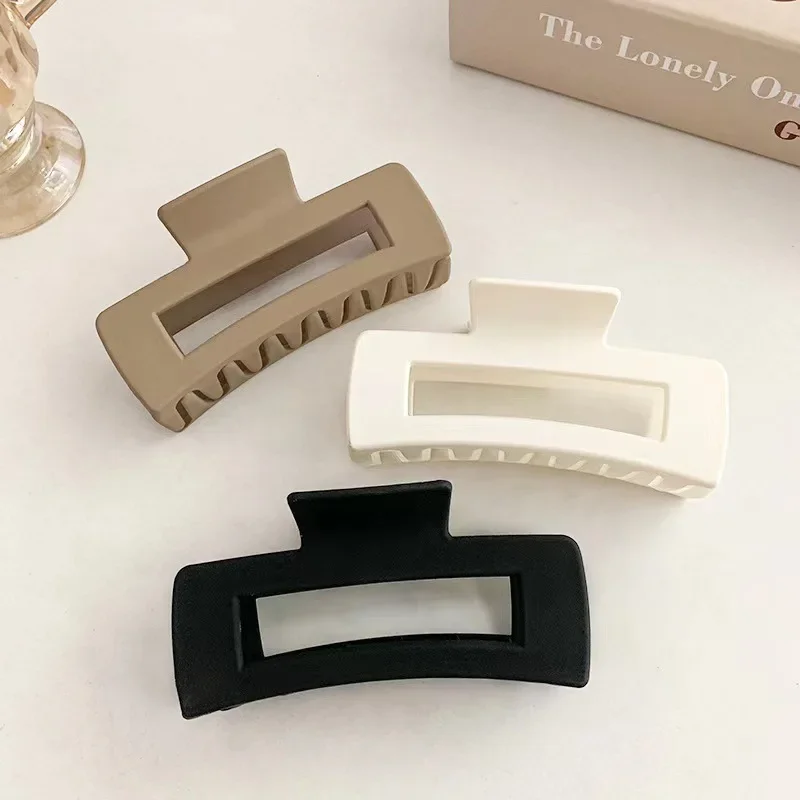 Women Girls Hair Accessories Korean Solid Hair Claw