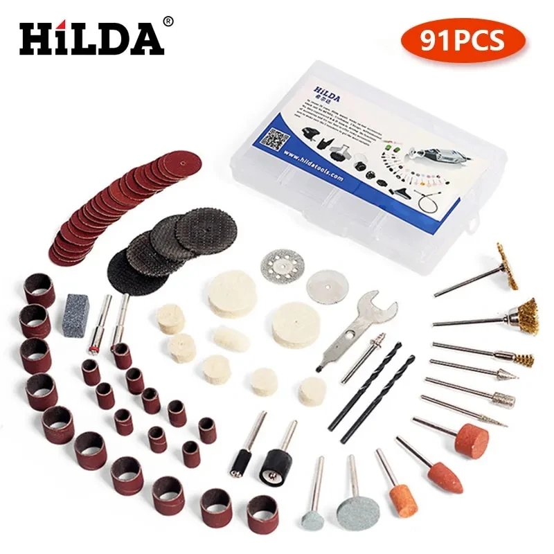 Rotary Tool Accessories Cutting Grinding Sanding Carving Polishing Tool Combination Hilda Dremel