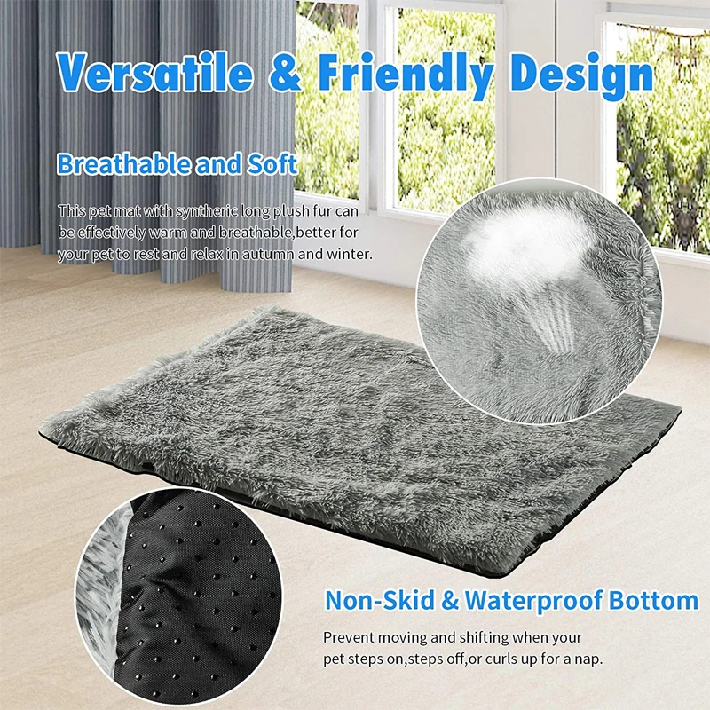 Plush Dog Cushion washable Soft Pet Dog Bed Sleeping Mat Cat Beds for Pad Winter Warm Pet Blanket Large Medium Dogs Cushion