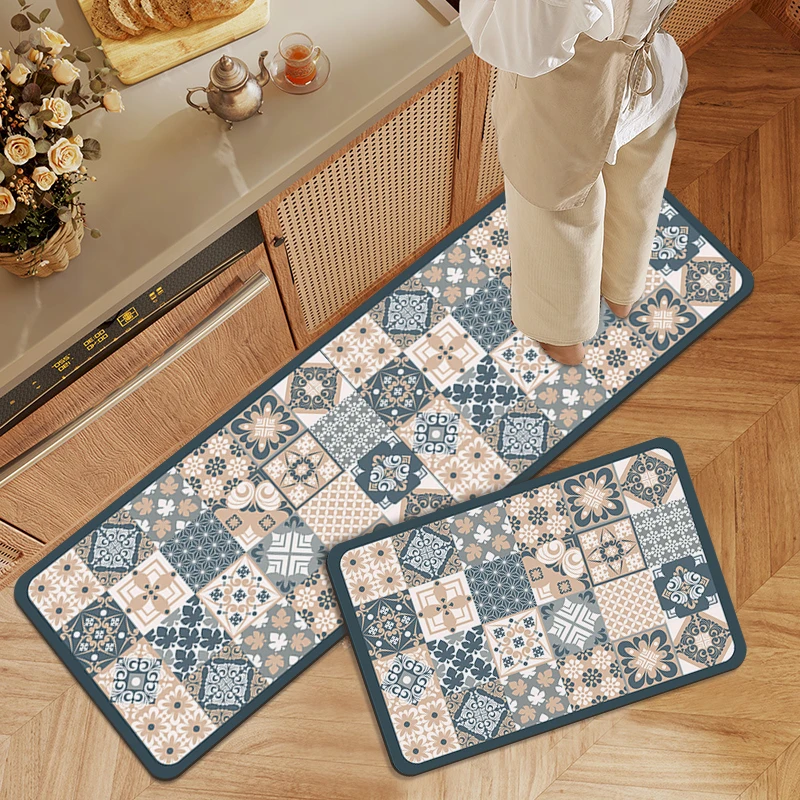 Absorbent Kitchen Floor Mat Nonslip Carpet Antifouling Kitchen Long