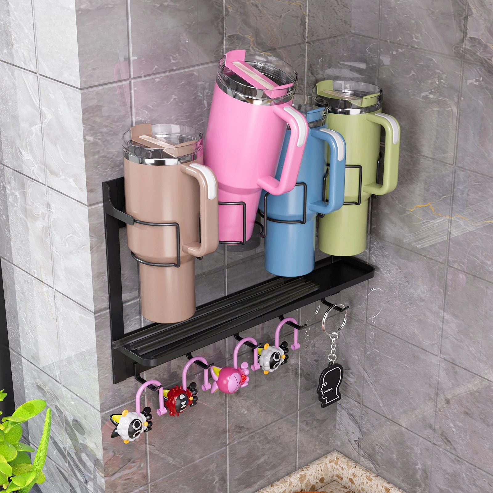 New Water Cup Holder Magnetic Storage Holder Cup Storage foe home /kitchen